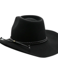 Sequioa Mens Black Felt Cowboy Hat Angled View