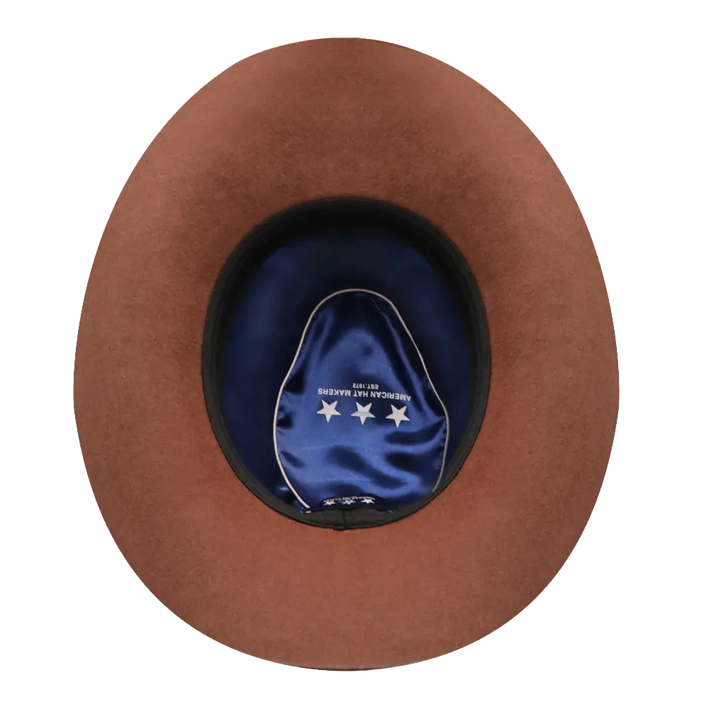 Sequioa Mens Brown Felt Cowboy Hat Inner View