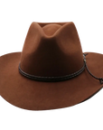 Sequioa Mens Brown Felt Cowboy Hat Front View