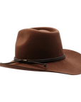 Sequioa Mens Brown Felt Cowboy Hat Side Angled View