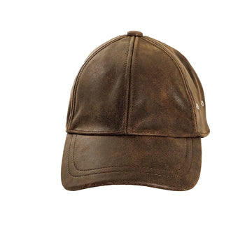 Sidecar | Mens Brown Leather Cap