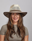 Sienna | Womens Wide Brim Vented Canvas Sun Hat