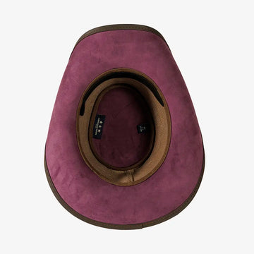 Sierra | Mens Brownie & Amethyst Leather Cowboy Hat