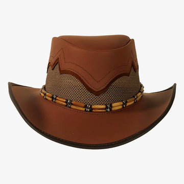 Sierra | Womens Toast & Whiskey Leather Cowgirl Hat