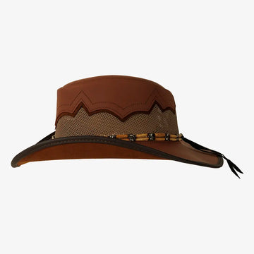 Sierra | Mens Toast & Whiskey Leather Cowboy Hat
