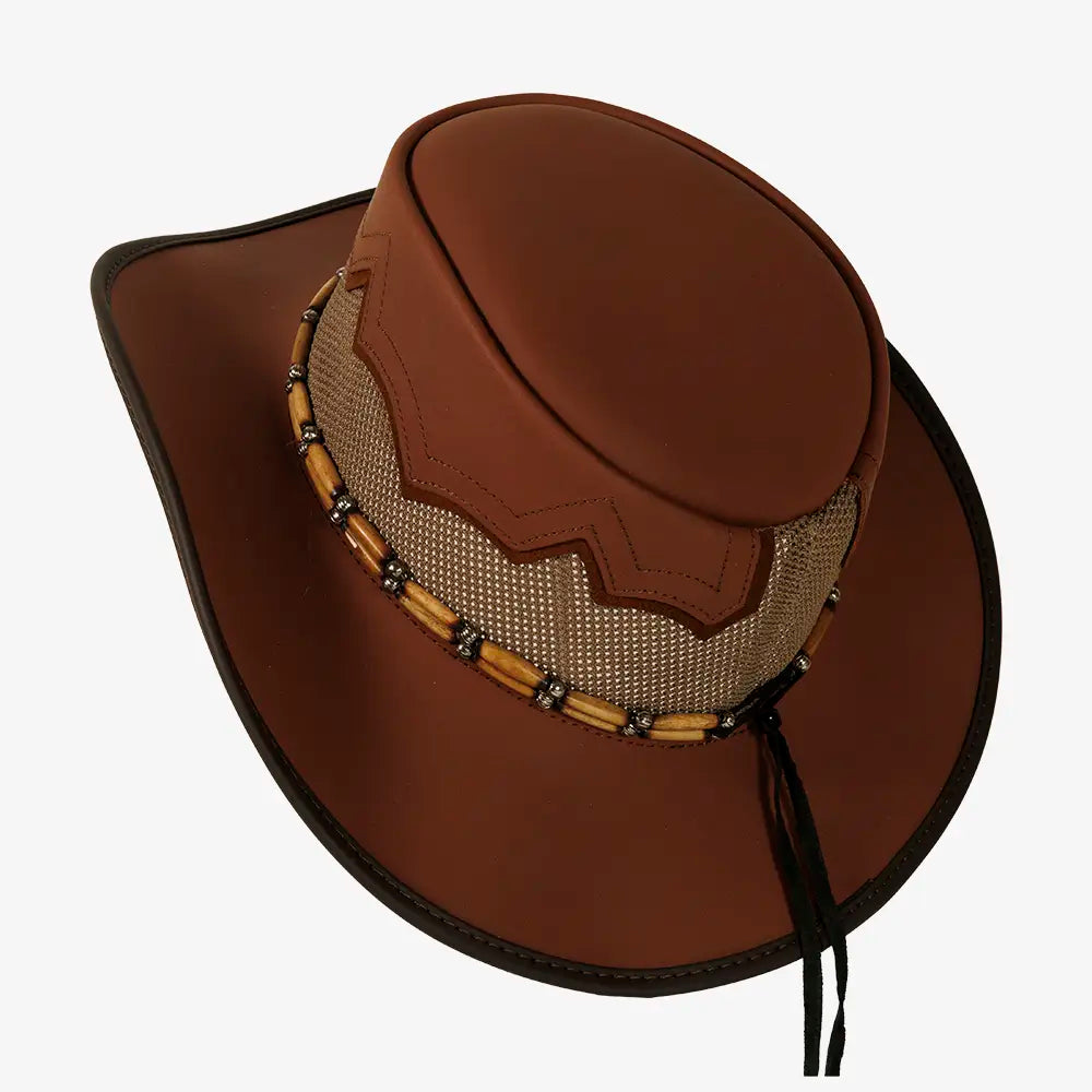 Sierra | Womens Toast & Whiskey Leather Cowgirl Hat