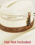 skylark brown leather hat band