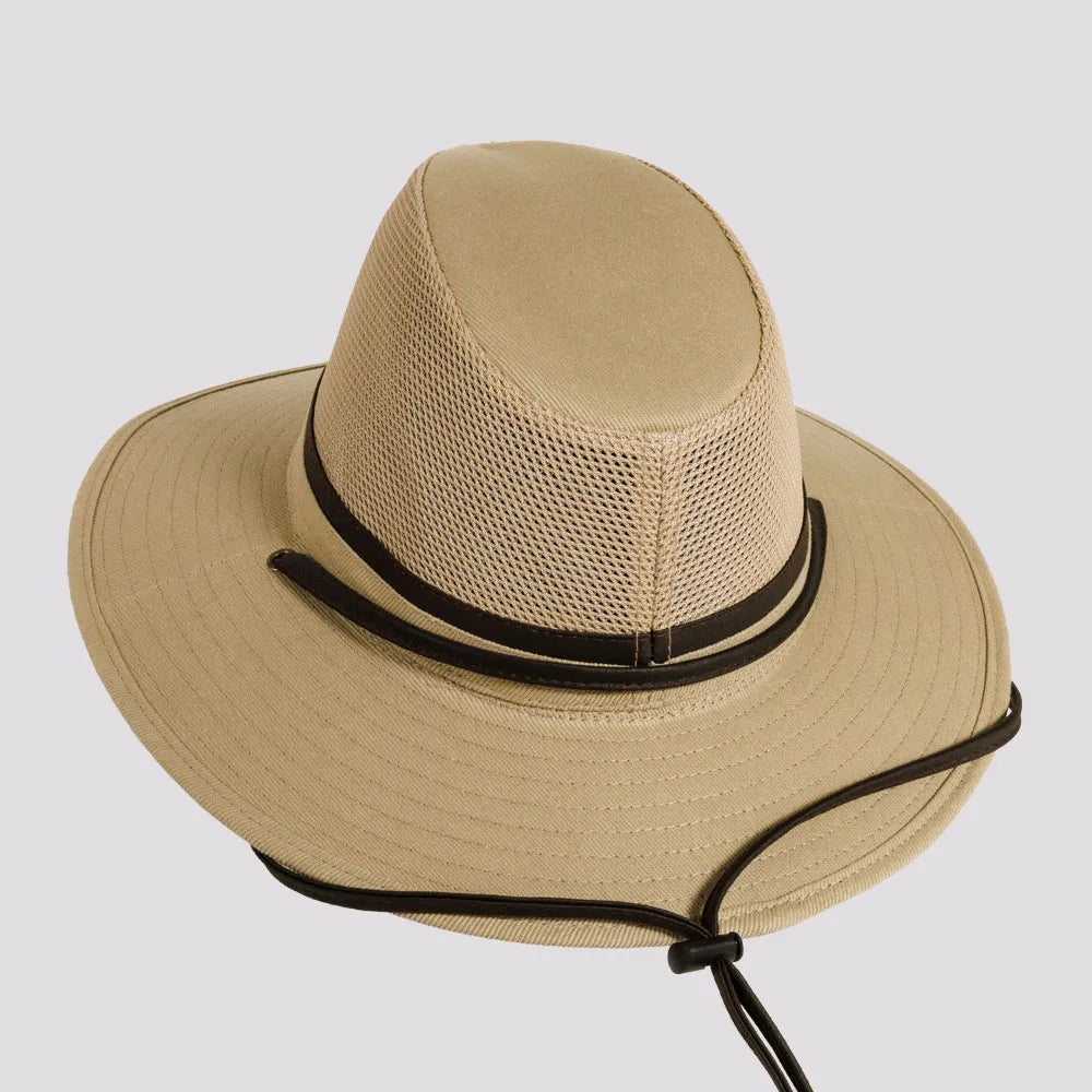 Smokey | Mens Nylon Outback Sun Hat with Mesh Sides