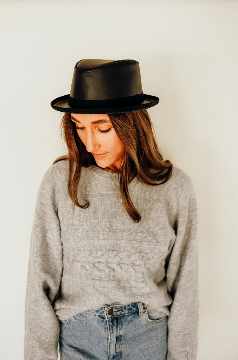 Black fashion hot sale hat