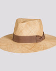 Sorrento | Mens Woven Bao Straw Teardrop Fedora Hat