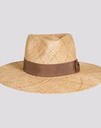 Sorrento | Womens Woven Bao Straw Teardrop Fedora Hat