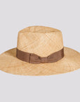 Sorrento | Mens Woven Bao Straw Teardrop Fedora Hat