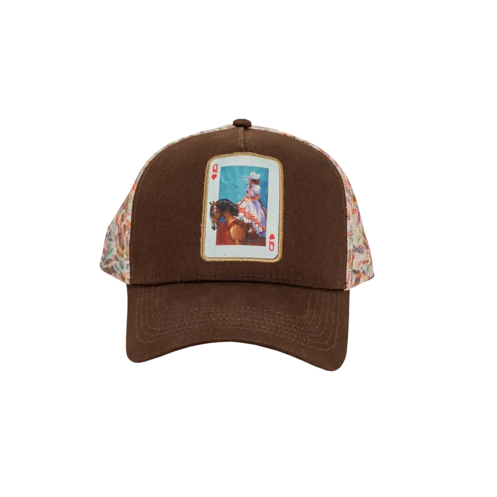 spirit brown cap snapback hat front view