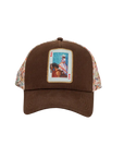 spirit brown cap snapback hat front view