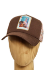 spirit brown cap snapback hat angled view