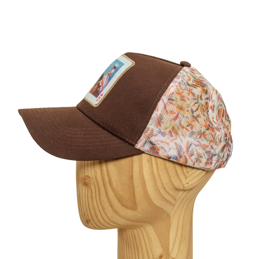 spirit brown cap snapback hat side view