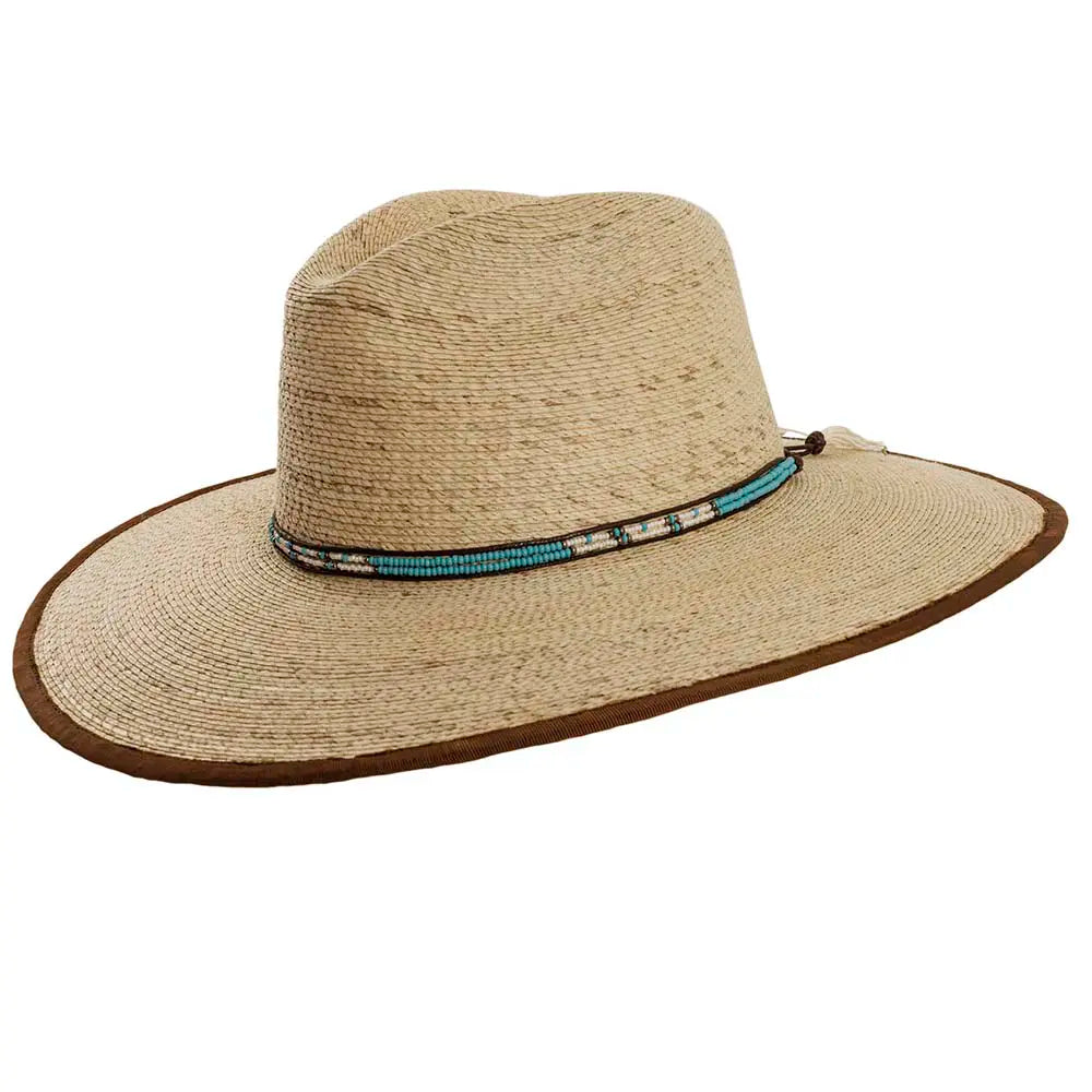 St Tropez Natural Straw Sun Hat Side View