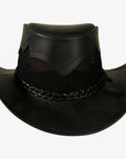 Stampede | Mens Cowhide Leather Cowboy Hat with Mesh Sides