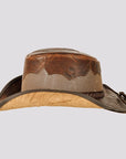 Stampede | Mens Cowhide Leather Cowboy Hat with Mesh Sides