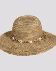 Starling | Womens Crocheted Seagrass Sun Hat with Cowrie Shell Band