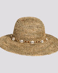 Starling | Womens Crocheted Seagrass Sun Hat with Cowrie Shell Band