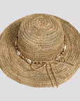 Starling | Womens Crocheted Seagrass Sun Hat with Cowrie Shell Band