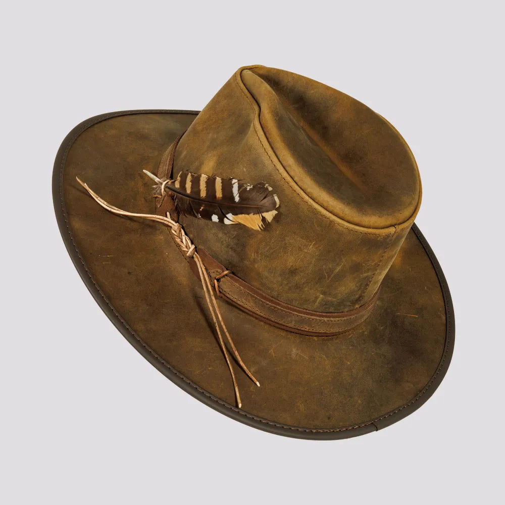 Tate | Mens Genuine Leather Cowboy Hat
