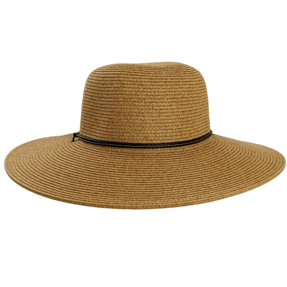 Trevi Toast Straw Sun Hat Side View
