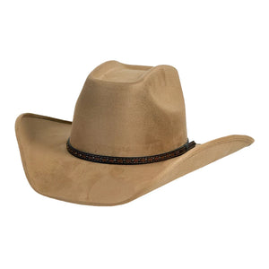 Trigger | Mens Camel Faux Suede Cowboy Hat