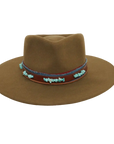 trooper olive fedora hat front view