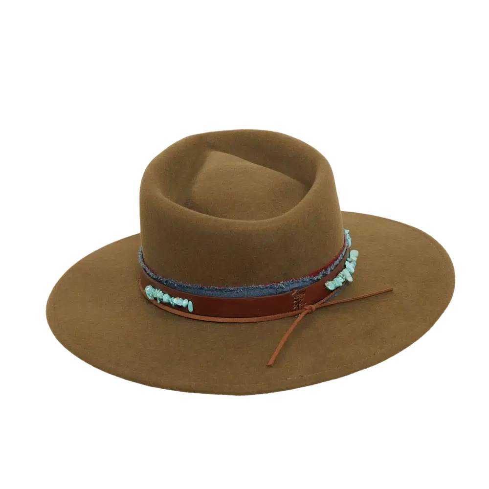 Trooper | Mens Wide Brim Felt Fedora Hat – American Hat Makers