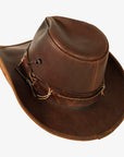 Trouble | Mens Genuine Leather Western Cowboy Hat