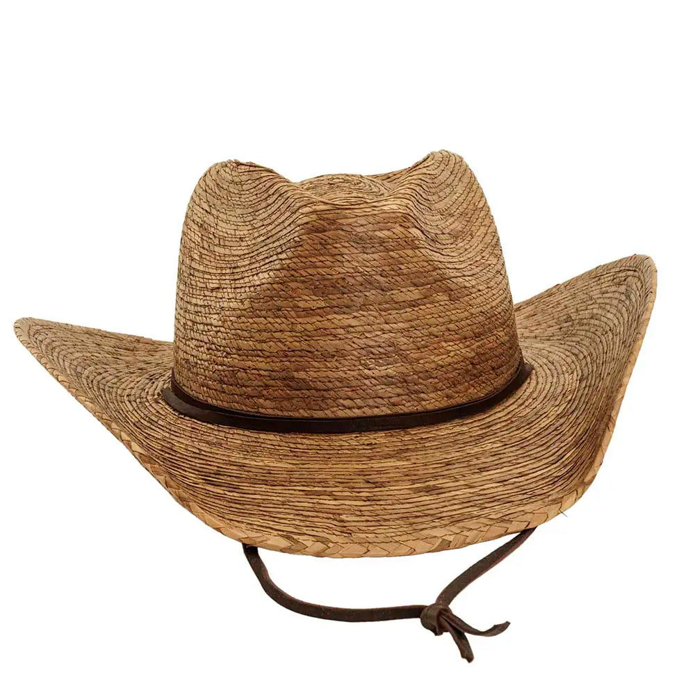 Tycoon Cowboy Straw Hat Angled View