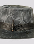 Unforgiven | Mens Wide Brim Bison Leather Outback Hat