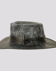 Unforgiven | Mens Wide Brim Bison Leather Outback Hat