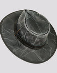 Unforgiven | Mens Wide Brim Bison Leather Outback Hat