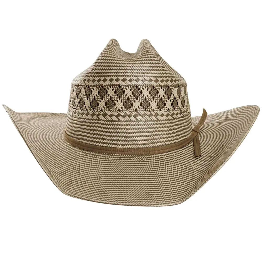 Waco Mens Straw Cowboy Hat Front View