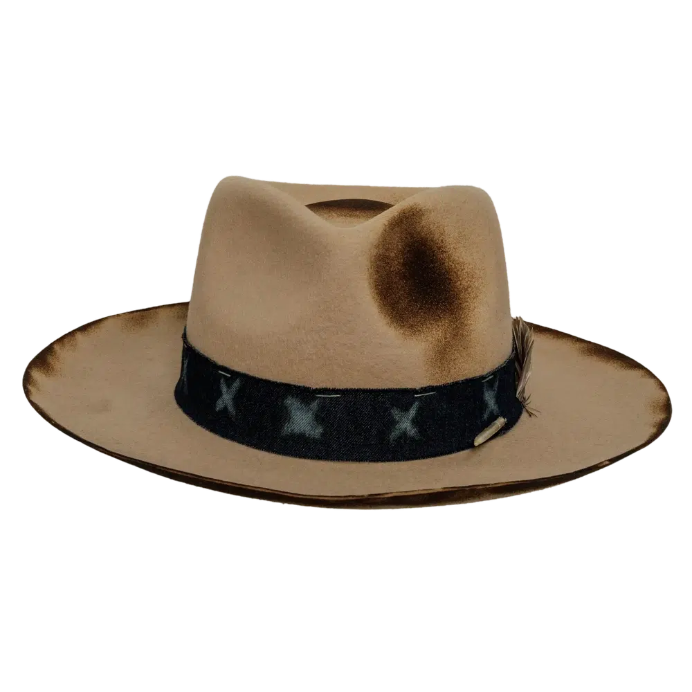 wanderer cream cowboy hat front view