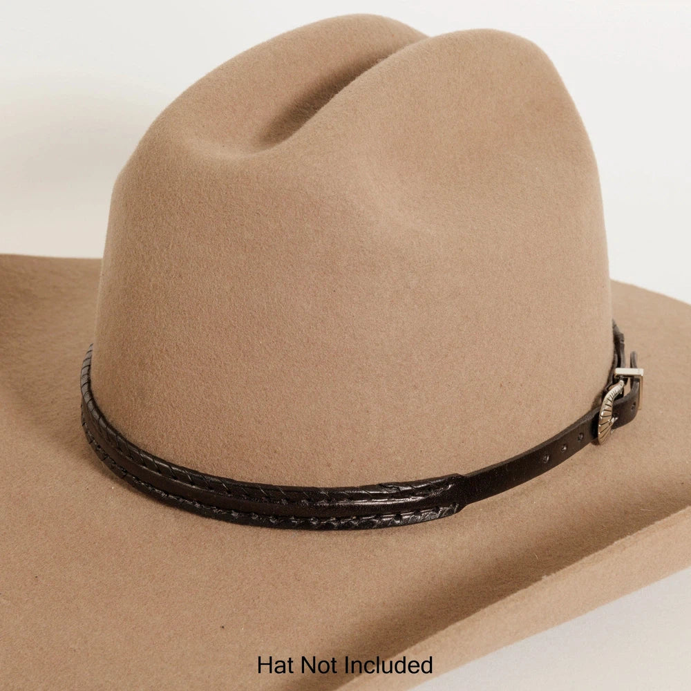 Whipstitch Brown Hat Band