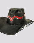 Wild Thing | Womens Black Genuine Leather Cowgirl Hat