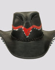 Wild Thing | Womens Black Genuine Leather Cowgirl Hat