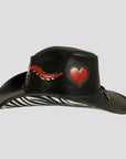 Wild Thing | Womens Black Genuine Leather Cowgirl Hat