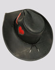 Wild Thing | Womens Black Genuine Leather Cowgirl Hat