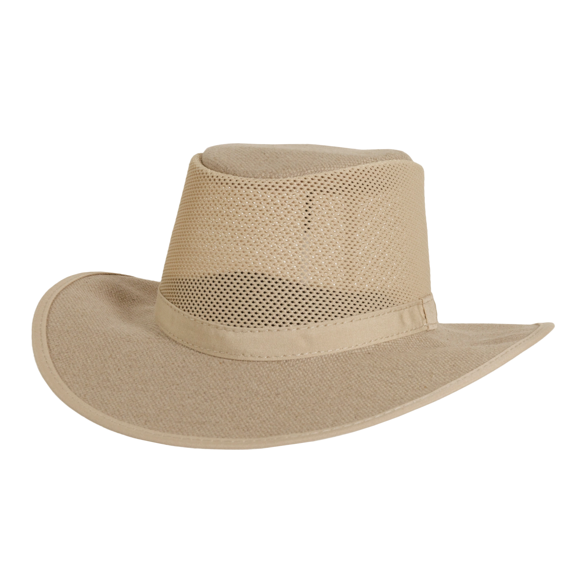 Willie Hemp Khaki Mesh Sun Hat by American Hat Makers