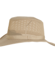 Willie Hemp Khaki Mesh Sun Hat Side View