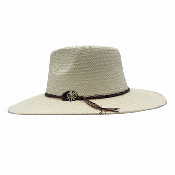 Zanzibar | Mens Cream Straw Panama Safari Sun Hat