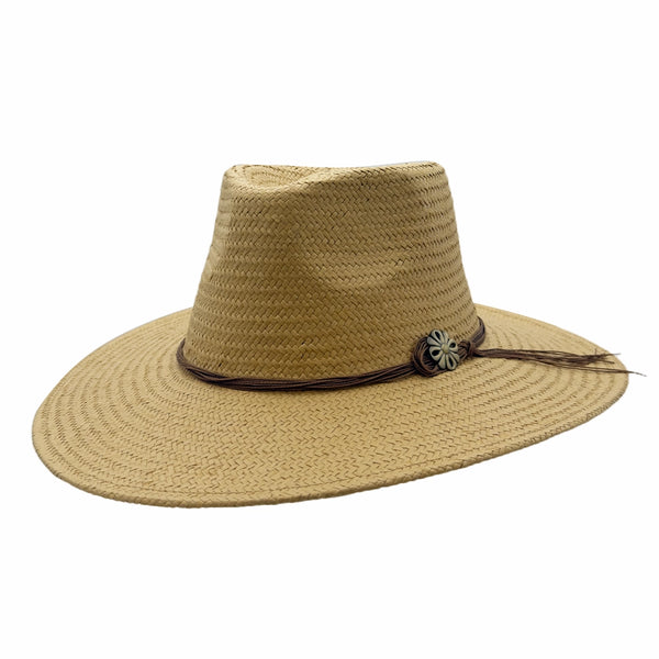 Zanzibar | Mens Tan Straw Panama Safari Sun Hat – American Hat Makers
