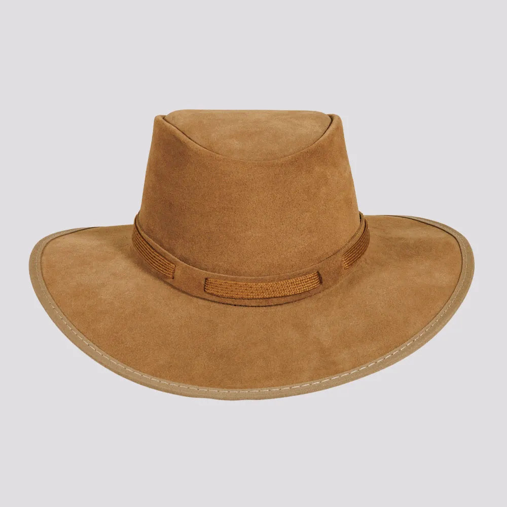 Zephyr | Mens Genuine Suede Leather Outback Hat