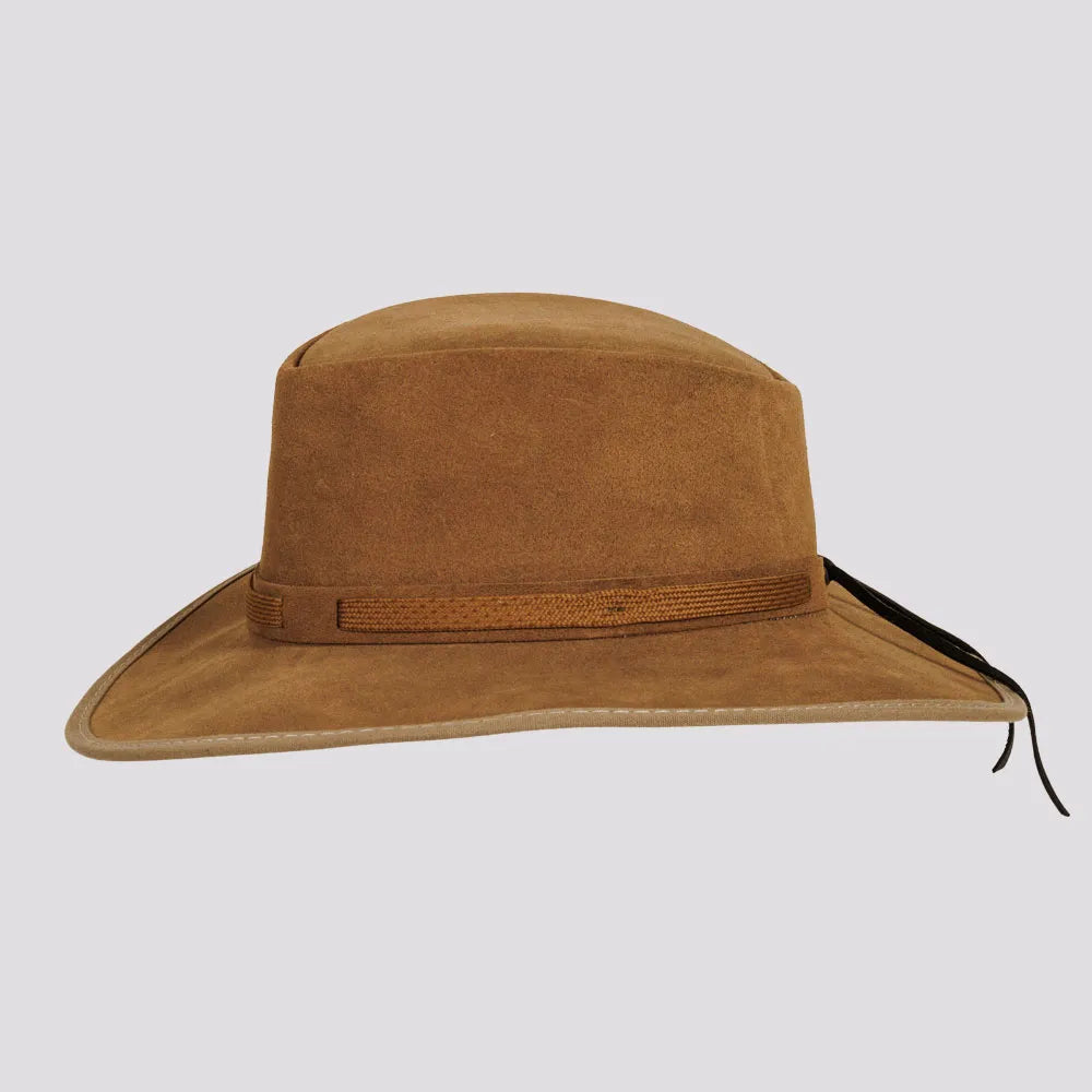 Zephyr | Mens Genuine Suede Leather Outback Hat