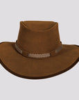 Zephyr | Womens Genuine Suede Leather Outback Hat